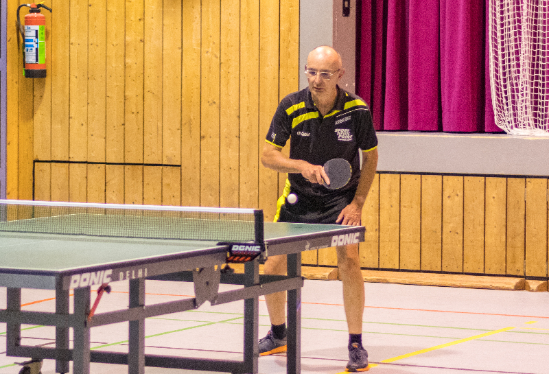 Ulf Gübler in seinem Spiel gegen Michael Kreuz